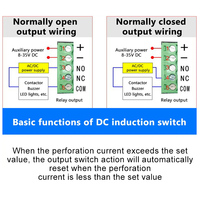 Module de détection de courant continu intégré à inductance mutuelle avec protection contre les surcharges et contrôle par liaison, capteur à effet Hall D360 50A D366 300A
