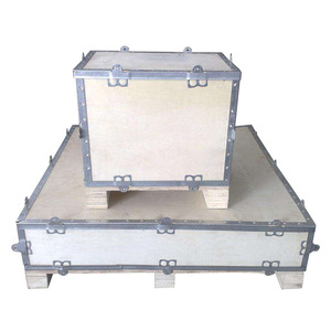 Caja lateral de acero de la industria maderera Chenhui, de madera contrachapada de 12 mm, hecha a medida para logística de transporte aéreo y marítimo, caja de embalaje para exportación. - Product Image 1