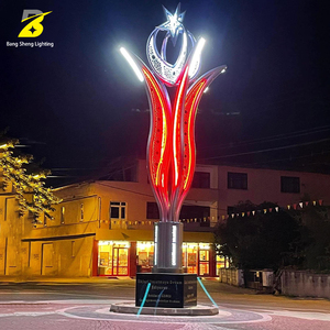Luz LED Personalizada en Forma de Luna Creciente y Estrella para Monumentos - Escultura <span class=keywords><strong>Grande</strong></span> para Exteriores para Plazas y Espacios Públicos - Product Image 5