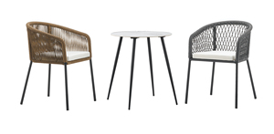 Juego de conversación para balcón, juego de comedor para exteriores, muebles de Hotel, silla de Patio de mimbre con mesa de centro, juego de bistró de jardín de ratán - Product Image 2