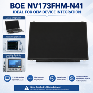หน้าจอแล็ปท็อป LCD ขนาด 17.3 นิ้ว FHD รุ่น BOE NV173FHM-N41 ความละเอียด 1920x1080 EDP 30 พิน โมดูลจอแสดงผล TFT LCD - Product Image 6