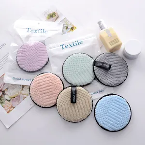 Factory Price Make Up Remover Pads Reusable Circle Makeup Remover Pads Facial Female Oil Free Makeup Remover Pads