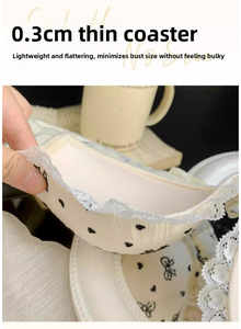 Reggiseno in pizzo all'uncinetto sexy da donna per l'inizio dell'autunno, intimo sottile senza cuciture per donne formose, coppa anti-cedimento per seni grandi, con logo, estivo - Product Image 4