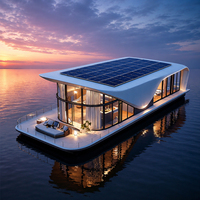 FH23 23 ㎡   Maison-bateau capsule 2 chambres, 1 salle de bain, pour 2 à 4 personnes, sur l'eau, pour attraction touristique, station balnéaire ou usage privé.