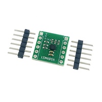 Modul Sensor Akselerometer & Giroskop LSM6DSO Pengukuran Sudut Kemiringan dengan Antarmuka I2C/SPI