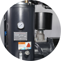 Compresseur d'air à vis lubrifié à l'huile XLAMTD15A 11Kw avec réservoir et sécheur 15Hp