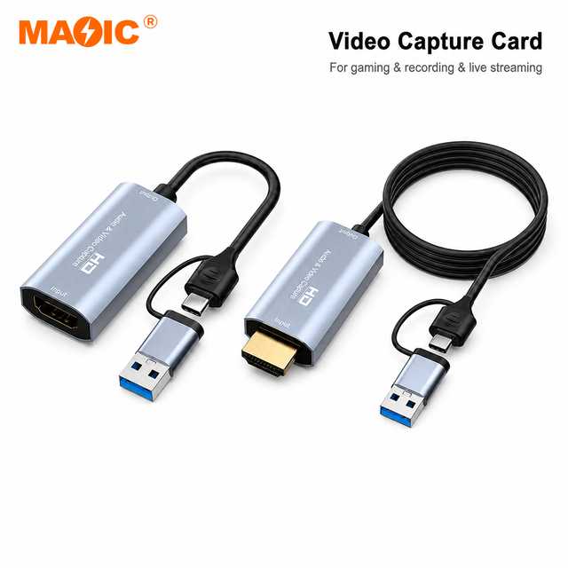 Game Live Streaming 4K 60Hz 1080p HDMI to Usb 3.0 Type C HDMI Video Capture Card 4k