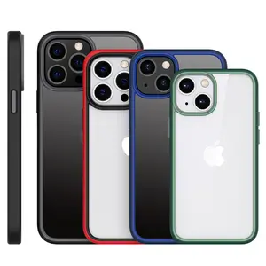 כפול צבע עבור iPhone 13 מקרה מט פגוש TPU + מחשב עבור iPhone 12 11 פרו Max XR 6.1 7 8 בתוספת יוקרה טלפון כיסוי