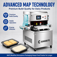 Máquina de Envasado Vertical en Atmósfera Modificada para Carne Fresca y Aves, Selladora de Bandejas MAP, Línea de Envasado de Alimentos