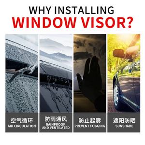 Pare-soleil pour FORD MONDEO/FUSION 2023, déflecteur de vent de haute qualité en PC injecté, visière de fenêtre de voiture - Product Image 4