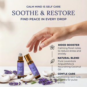 ผู้จัดจำหน่ายน้ำมันหอมระเหยลาเวนเดอร์บริสุทธิ์ 100% ผสมแบบธรรมชาติ สำหรับการดูแลผิวและการนวดตัว แบบลูกกลิ้ง - Product Image 5