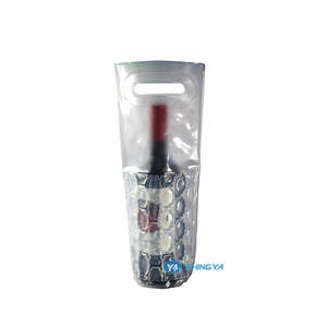 Wasserflaschen-Kühltasche Wieder verwendbare PVC-Wasserflaschen-Kühltasche PVC-Wein kühltasche mit <span class=keywords><strong>Gel</strong></span> im Inneren - Product Image 1