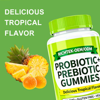 Supplément Gummy Candy Pure Healthy Probiotic + Prebiotic Gummies Factory Wholesale Probiotic Prebiotic Gummies