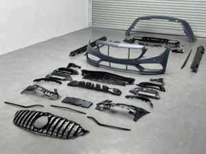Kit de Carrocería Edición Deportiva Incluye Parachoques, Rejilla y Lip Trasero para <span class=keywords><strong>Benz</strong></span> Clase C W205 2015-2021, Mejora a C63 AMG - Product Image 6