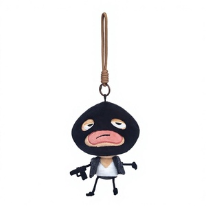 Simpatico e Misterioso Peluche a Forma di Personaggio, Ciondolo Portachiavi Astratto - Regalo di Compleanno Perfetto Unisex in Poliestere - Product Image 1
