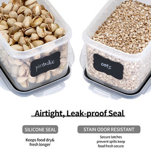 Factory price stackable transparent plastic sealed storage containers  14 sets of freely assembled miscellaneous grain tanks