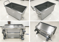 Chariot de transport de jus en acier inoxydable 304/316 de 350-500L avec rebord, personnalisable pour usine alimentaire
