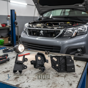 Kit de reparación de faros (3 piezas) Lado derecho compatible con Peugeot Rifter OEM 9824198780 - Product Image 3