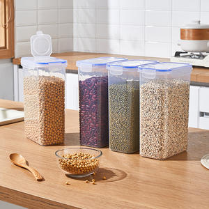 Contenants de stockage alimentaire essentiels pour la maison, boîtes rectangulaires empilables avec couvercle à clipser, pour la conservation de la fraîcheur, boîtes de rangement pour épices de cuisine - Product Image 2