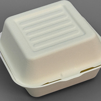 Offre Spéciale – Boîte à Hamburger Jetable Portable Anti-Fuite Biodégradable de Qualité Alimentaire – Contenant Alimentaire en Gros pour la Restauration