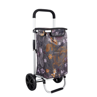 Chariot de courses pliable robuste sur roues pour personnes âgées, idéal pour les supermarchés (vente en gros)