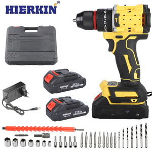 HIERKIN Battery Powered Herramientas De Electricista <strong>ElectricTools</strong> Kit Battery Drill Electric Motor Power Hammer Drills Electric - Product Image 1