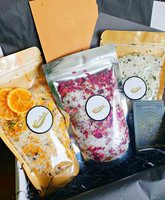 Sachets pour bouteilles de sel de bain en verre