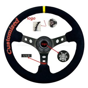 Volant de course modifié JDM TIYPEOR 320 mm 350 mm personnalisable avec broderie et logo - Product Image 1