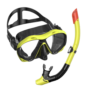 Set <span class=keywords><strong>de</strong></span> Snorkel Profesional <span class=keywords><strong>de</strong></span> Dos Piezas <span class=keywords><strong>con</strong></span> Marco Grande, <span class=keywords><strong>Gafas</strong></span> <span class=keywords><strong>de</strong></span> Vidrio Templado Impermeables y Cubierta Nasal Integrada - Product Image 3