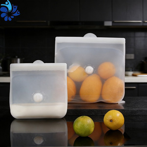 Silicone Food Storage Bags Small Medium Large <b>Set</b> <b>Microwave</b> Safe For Grains Vegetables Fruits Kitchen Use - Product Image 2
