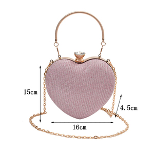 Bolsos de Mano de <span class=keywords><strong>Moda</strong></span> para Mujer 2025, Bolsos de Noche con Cadena Estilo Lady Love, Bolsos de Diseño para Mujer - Product Image 3