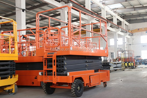 Alemán-Fabricante de plataformas de trabajo aéreo de China, plataformas elevadoras de tijeras eléctricas autopropulsadas Haulke a la venta - Product Image 3