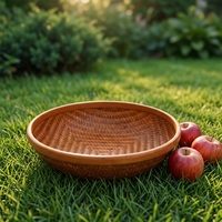 Bamboe opbergbak met de hand geweven, duurzame mand voor immaterieel cultureel erfgoed, voor het bewaren van voedsel en fruit in de keuken, duurzaam, gemakkelijk schoon te maken