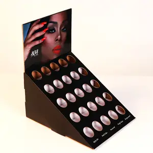 Nagellack Counter Top Display Box Karton Gesichts creme Pdq Papier Counter Show Regal für Kosmetik kette