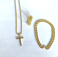 Ensemble de bijoux en alliage noir tendance, collier et bracelet chaîne, pour femmes et hommes, cadeau de fête, vente chaude, nouveauté