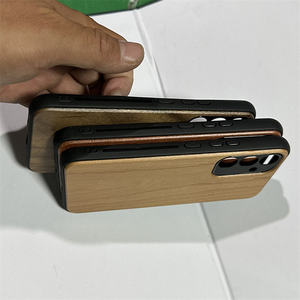 Étui de téléphone portable de luxe en bois de <span class=keywords><strong>noyer</strong></span> véritable, écologique, personnalisé, résistant aux chocs, avec un design de paysage naturel pour A14 A34 A54 5G - Product Image 3