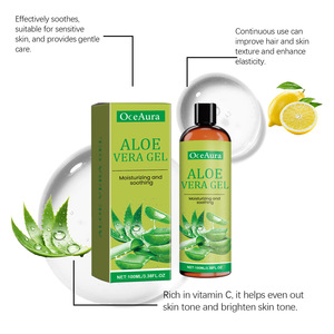 Gel apaisant à l'aloe vera 100% fabriqué en Chine gel soin de la peau masque de sommeil réparateur pendant la nuit gel d'aloe vera - Product Image 3