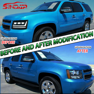Ensemble de phares LED automatiques SINDAR, accessoires de phare modifiés pour <span class=keywords><strong>Chevrolet</strong></span> <span class=keywords><strong>Tahoe</strong></span> Avalanche Suburban 2007-2014 3ème génération - Product Image 2