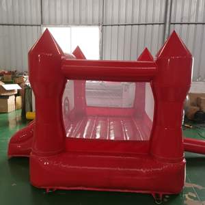 Château gonflable <span class=keywords><strong>rouge</strong></span> en PVC, structure de saut gonflable commerciale, moonwalk <span class=keywords><strong>rouge</strong></span> gonflable - Product Image 3