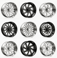 Jantes forgées sur mesure 24x14 26x16 28x12 à déport profond pour camions 6x139.7 8x170 8x180 pour Ford F250 F350 RAM 2500 3500