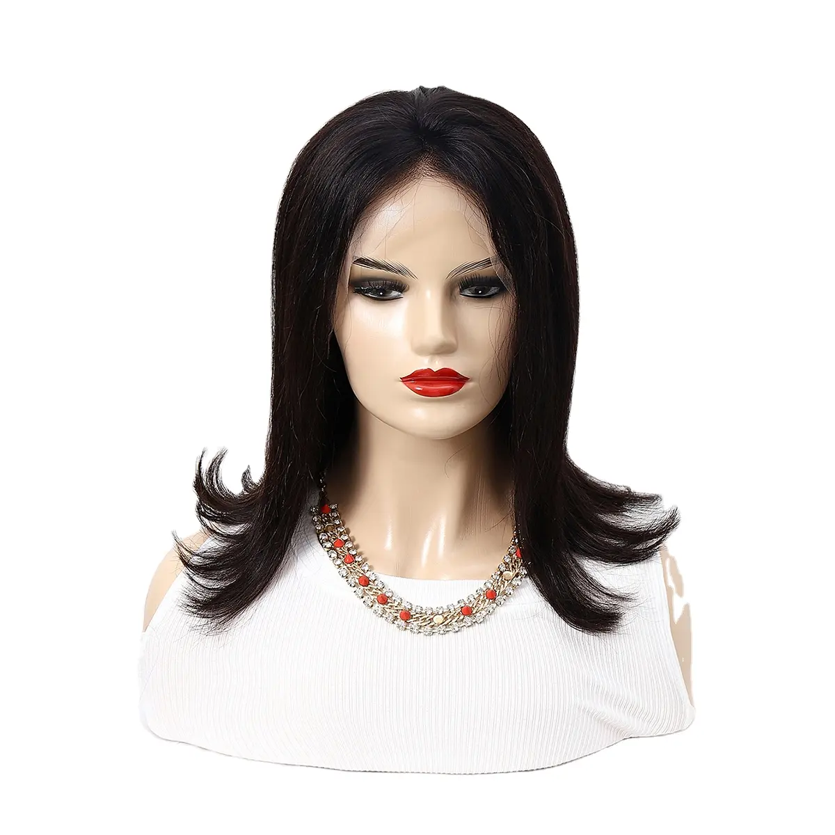 Wholesale Human Wigs Black Color Lace Front Wigs Real Hair Perruque Humain Hair