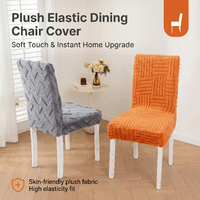 Housse de chaise de salle à manger extensible moderne et durable en polyester, amovible et lavable en machine, pour salle à manger, cuisine, hôtel