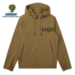 Ropa de Protección Solar Impermeable con Capucha de Seda de Hielo para Bebés y Niños Pequeños, Ligera, Personalizable con Logotipo, para Montañismo al Aire Libre - Product Image 1