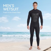 Combinaison de surf pour homme avec fermeture éclair avant en néoprène naturel