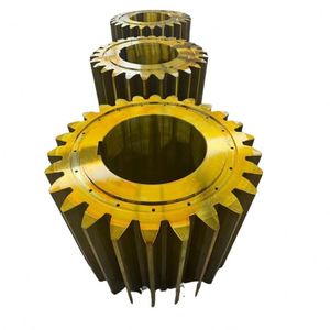 Engranaje grande CNC de metal de acero forjado personalizado ISO9001 para maquinaria de cemento - Product Image 1