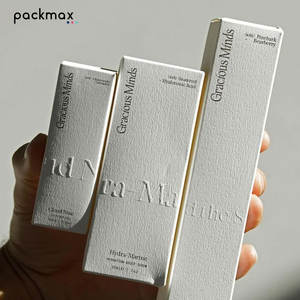 Caja de cartón blanca para cosméticos, embalaje personalizado con doble inserto, impresión UV, caja de papel para productos de cuidado de la piel, mascarillas y lápices labiales. - Product Image 4