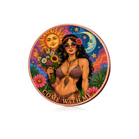Online-Großeinkauf: Sexy Damen-Bikini-Münzen im Bohemian-Stil, 1 Unze Runde 1oz Reine Kupfermünze auf Lager