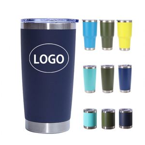 Vaso Térmico Personalizado con Logotipo, Recubrimiento en Polvo, 30oz, Doble Pared, Acero Inoxidable, Aislado, 20oz, para Viajes, Oficina, Camping - Product Image 1