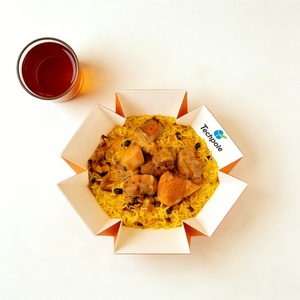 Kotak Kemasan Makanan Cepat Saji Heksagonal, Food Grade, Untuk <span class=keywords><strong>Burger</strong></span>, Snack, Kentang Goreng, Kotak Kertas Ramah Lingkungan, Kemasan Sekali Pakai, Logo - Product Image 6