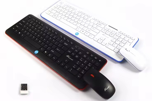 Factory Hot Selling Slim Designed Chocolate Keyboard 2.4Ghz Wireless Keyboard and <b>Mouse</b> Combo for Office and Home Computer Use - Product Image 3
